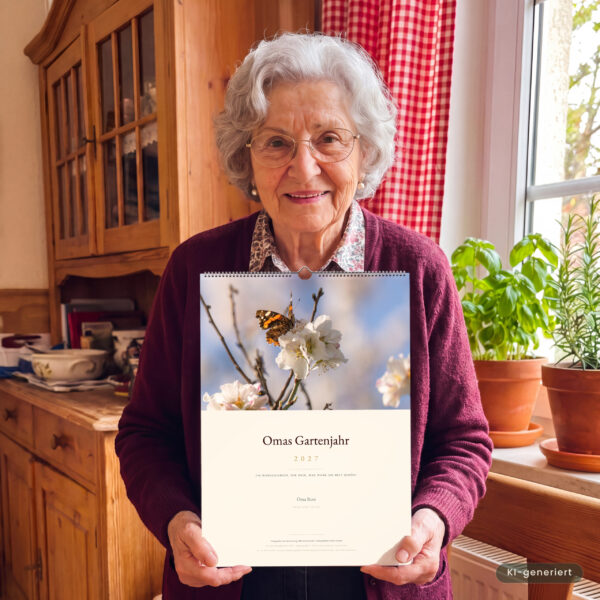Omas Gartenjahr 2027 – Garten-Wandkalender A3